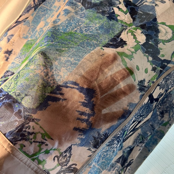 L/12 Chicos Weekend sheer zip-up jacket Chicos sizing 2 is a L/12 - Picture 8 of 8